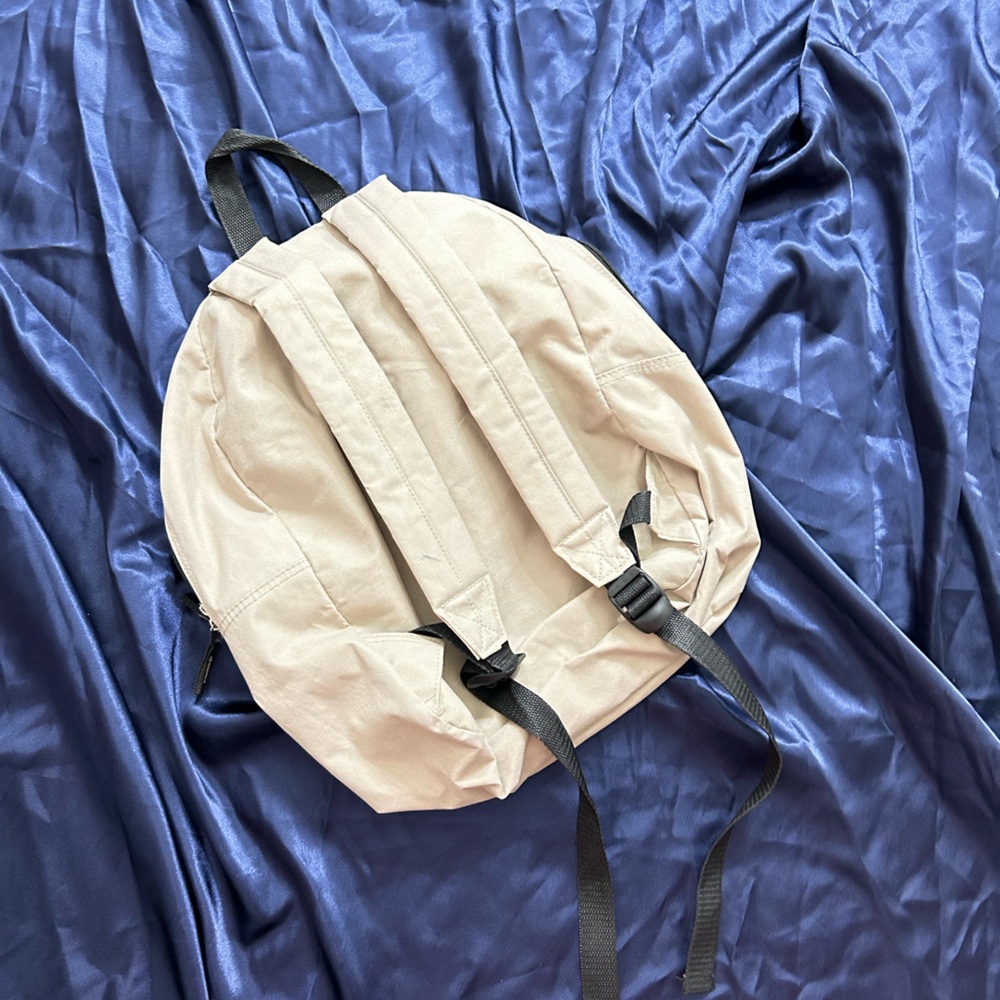 Beige Tan Backpack with Straps